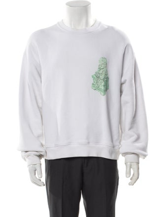 Alexander Wang Graphic Print Crew Neck Sweatshirt