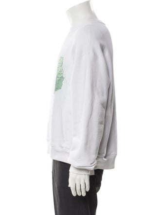 Alexander Wang Graphic Print Crew Neck Sweatshirt