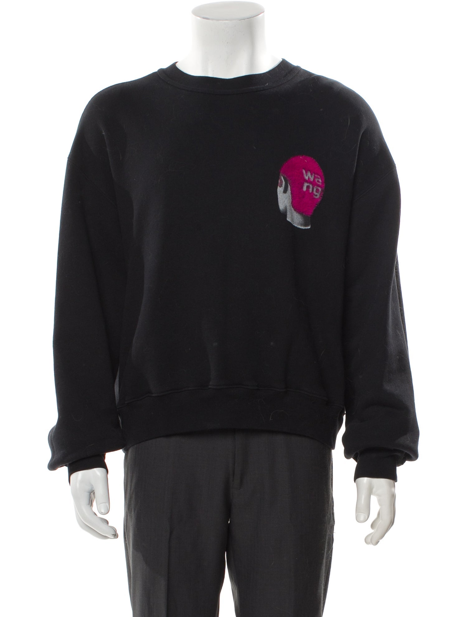 Alexander Wang Graphic Print Crew Neck Sweatshirt