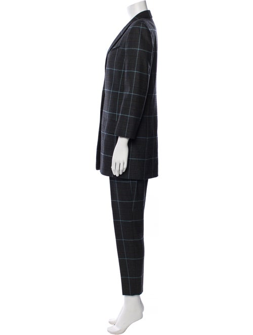 Alexander Wang Wool Plaid Print Pantsuit