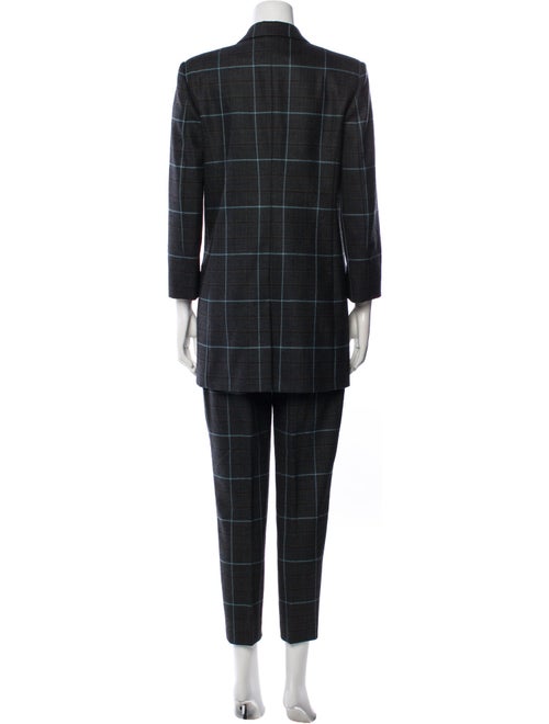 Alexander Wang Wool Plaid Print Pantsuit