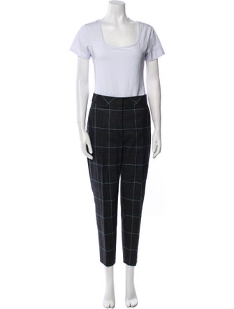 Alexander Wang Wool Plaid Print Pantsuit