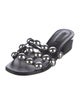 Alexander Wang Leather Studded Accents Slides