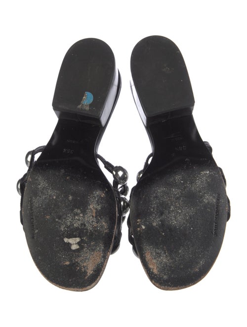 Alexander Wang Leather Studded Accents Slides