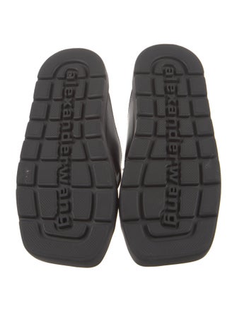 Alexander Wang Leather Lasercut Accents Slides