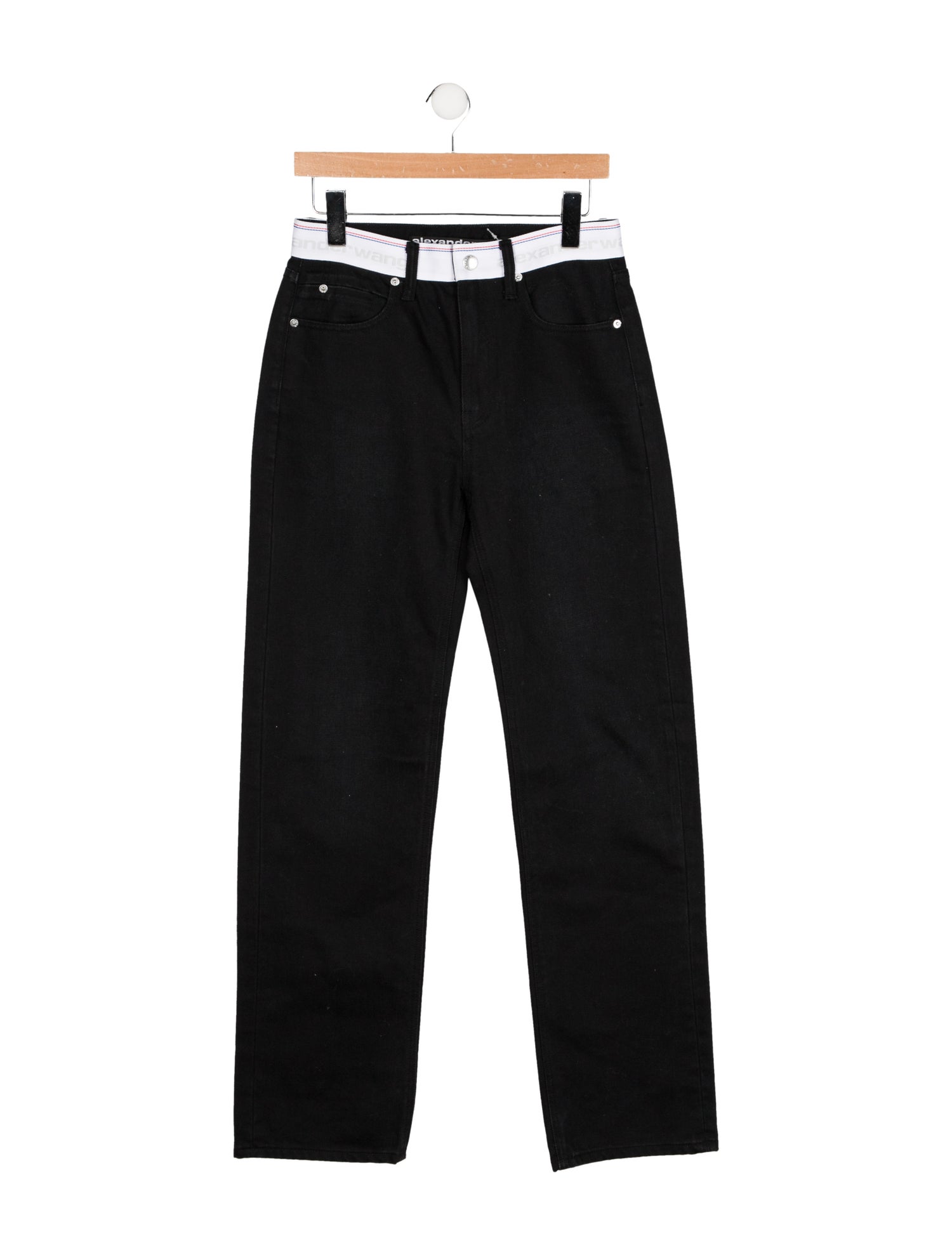 Alexander Wang High-Rise Straight Leg Jeans