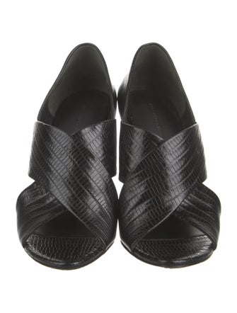 Alexander Wang GG Embossed Leather Slingback Pumps