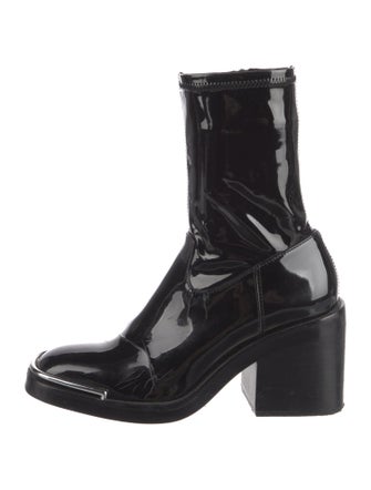 Alexander Wang Patent Leather Sock Boots