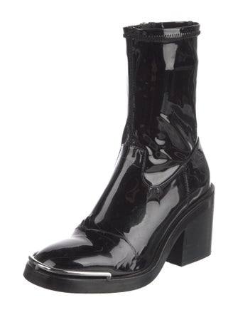 Alexander Wang Patent Leather Sock Boots