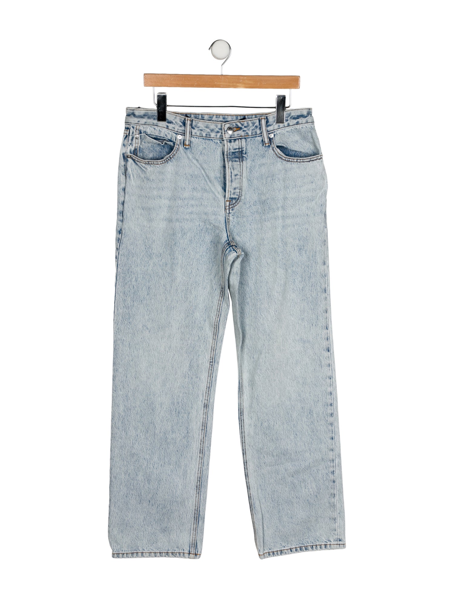 Alexander Wang High-Rise Wide Leg Jeans
