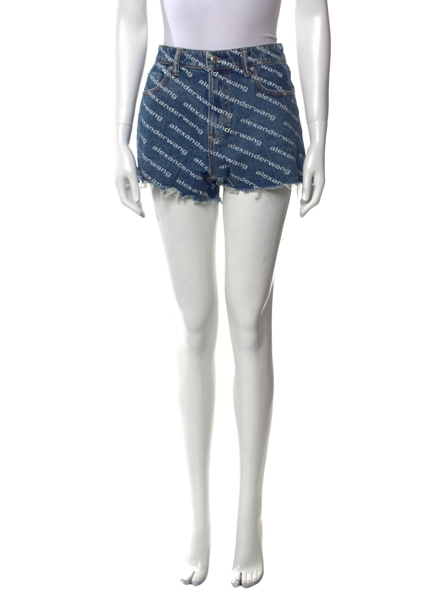 Alexander Wang Striped Mini Shorts