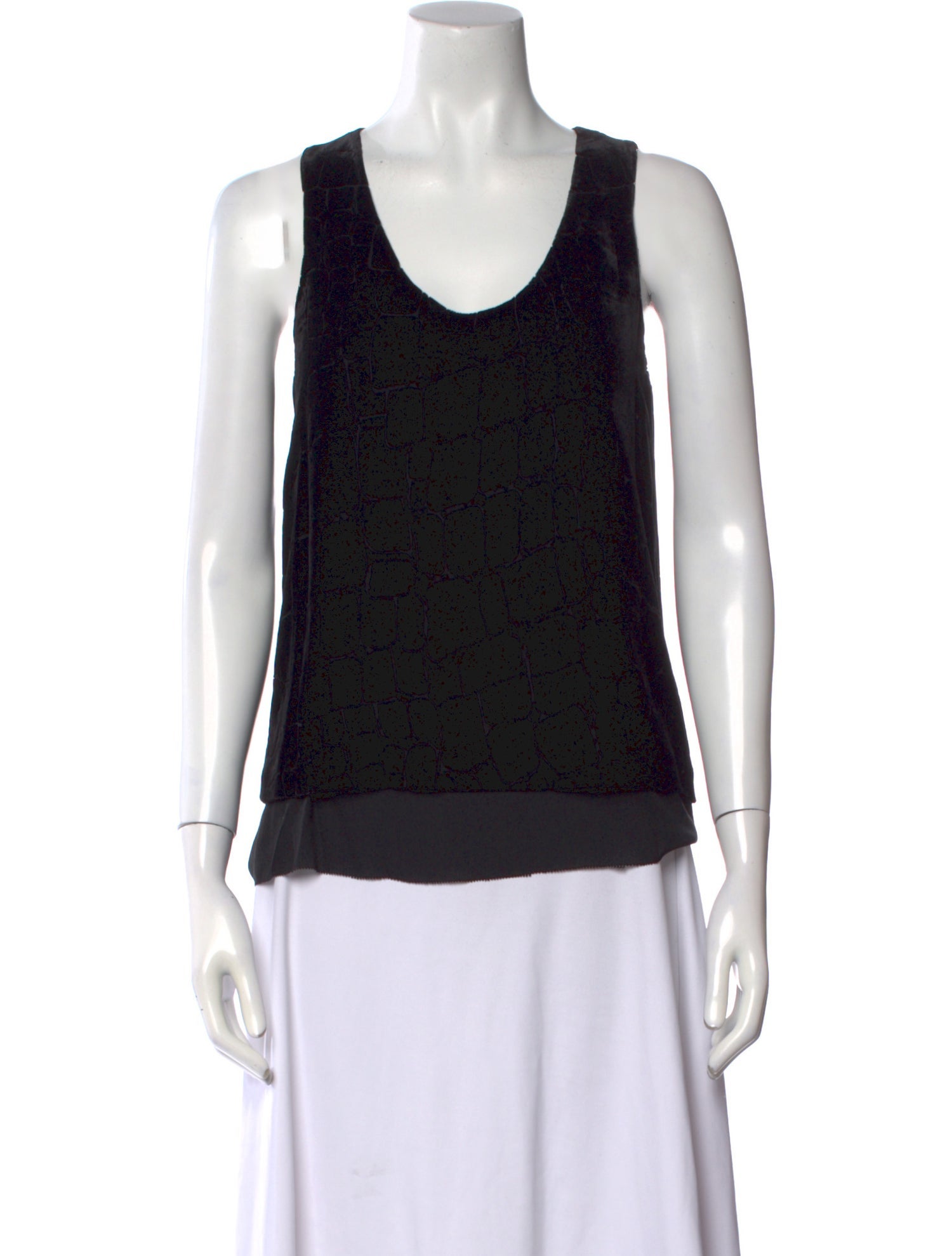 Alexander Wang Scoop Neck Sleeveless Top
