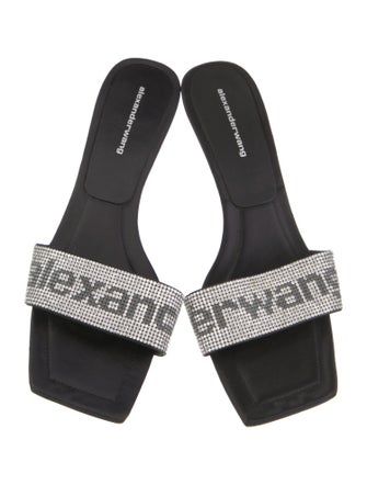 Alexander Wang Satin Printed Slides