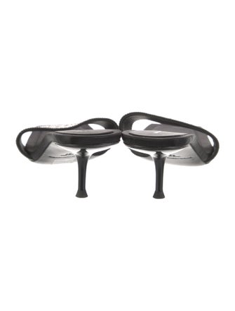 Alexander Wang Satin Printed Slides