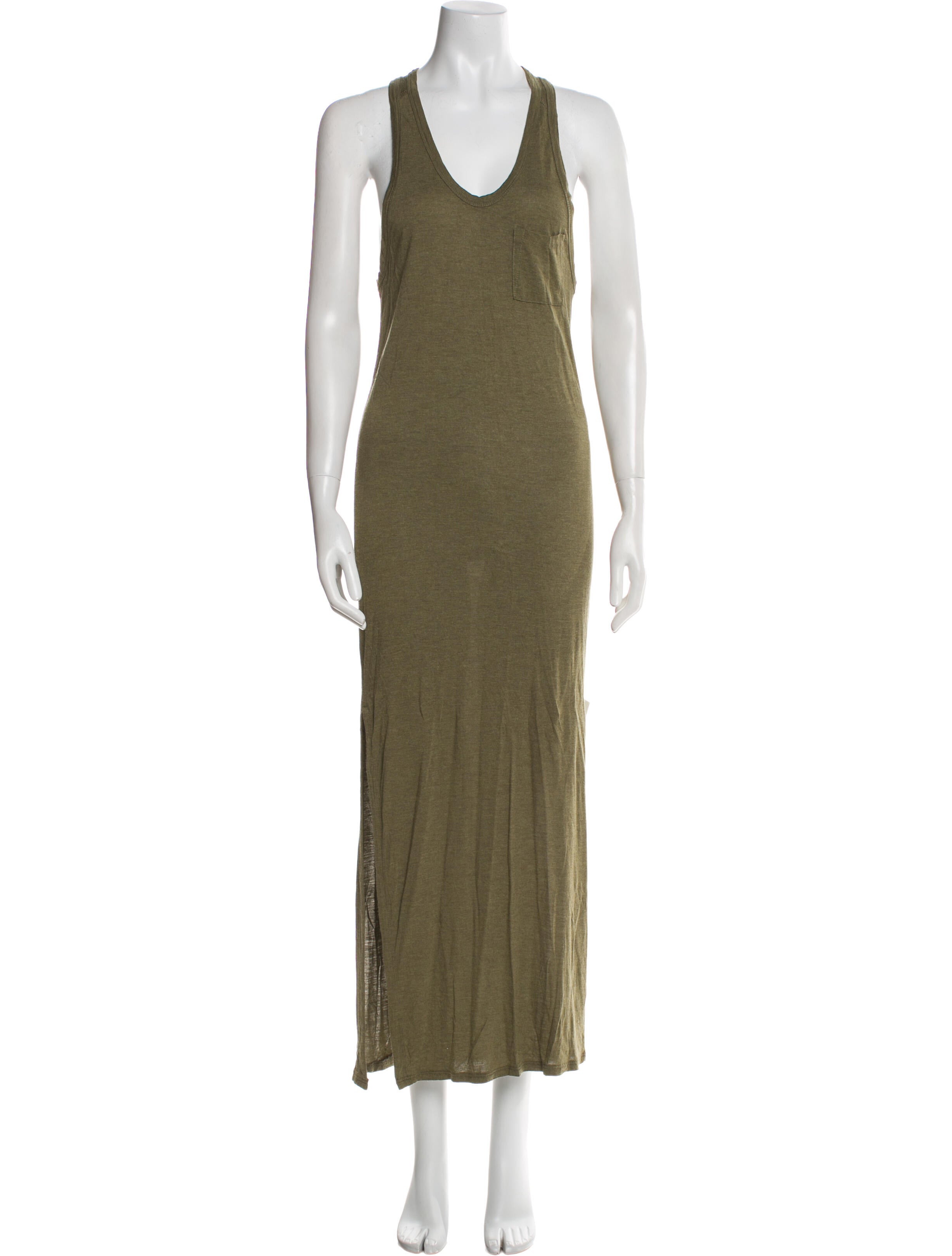 Alexander Wang Scoop Neck Long Dress