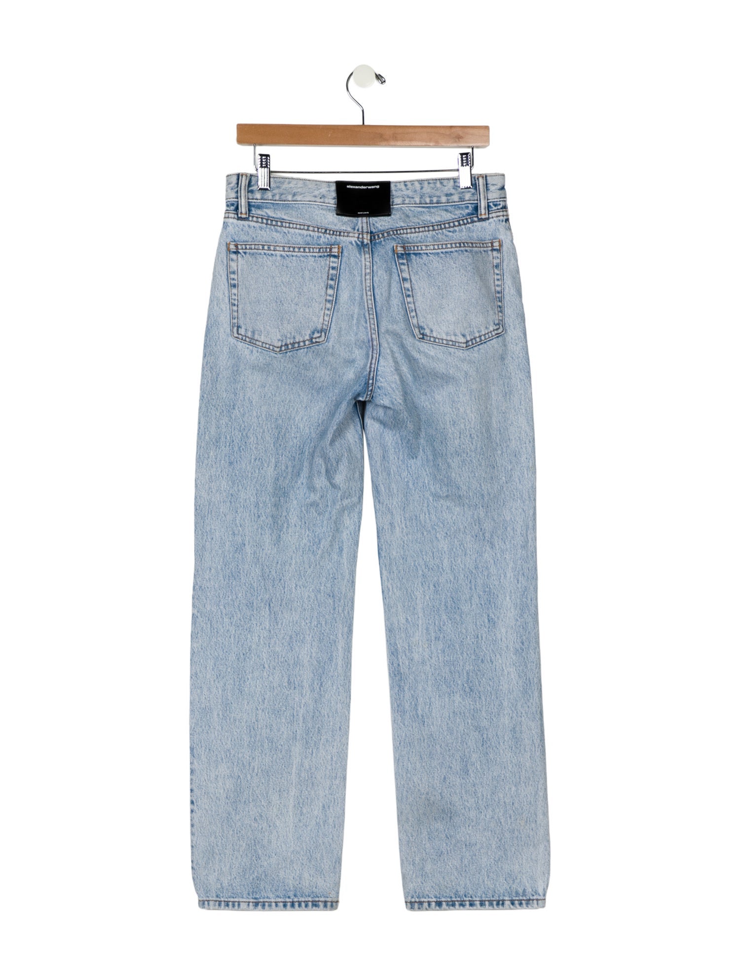 Alexander Wang Mid-Rise Wide Leg Jeans