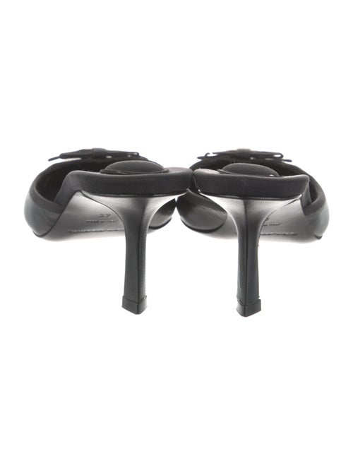 Alexander Wang Leather Bow Accents Mules