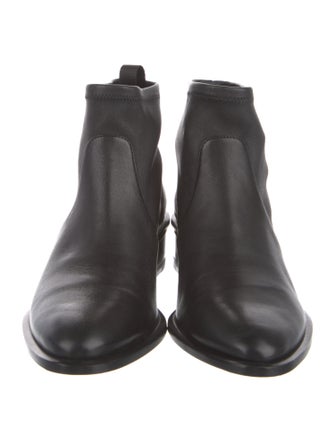 Alexander Wang Leather Cutout Accent Sock Boots