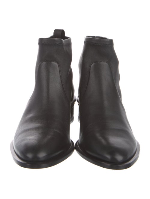 Alexander Wang Leather Cutout Accent Sock Boots