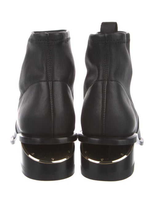 Alexander Wang Leather Cutout Accent Sock Boots