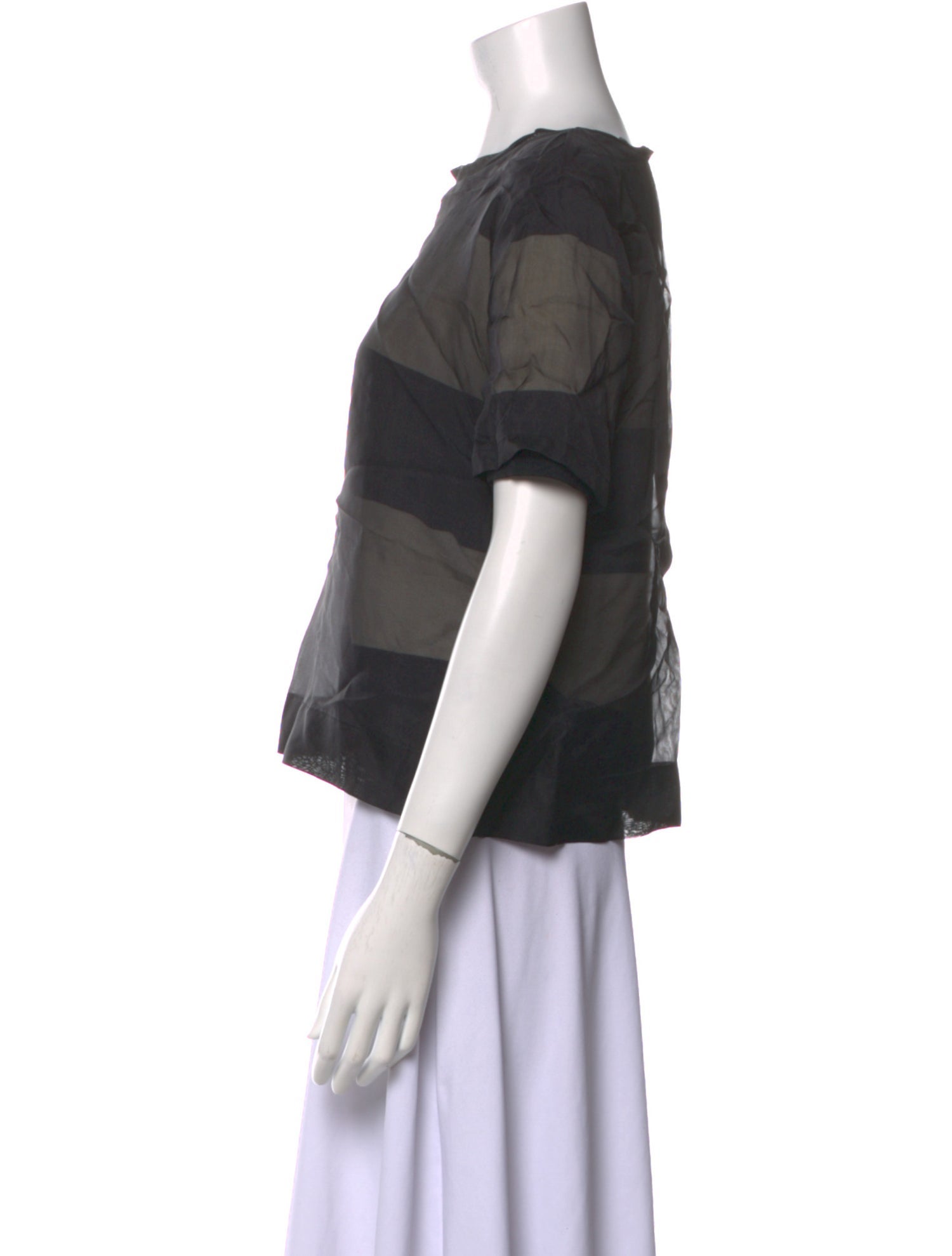 Alexander Wang Silk Scoop Neck Top