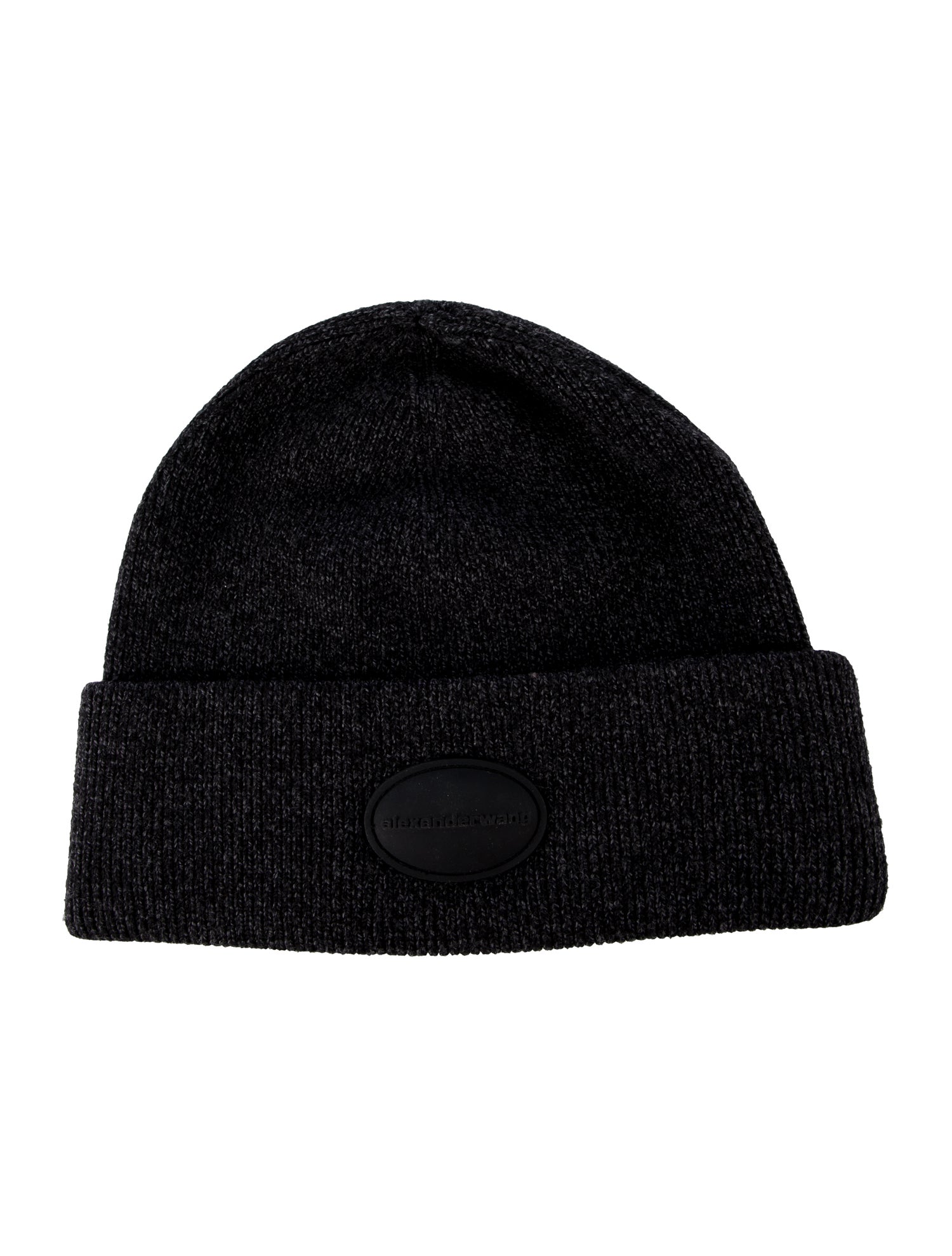 Alexander Wang black pattern print knitted beanie