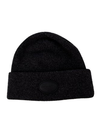 Alexander Wang black pattern print knitted beanie