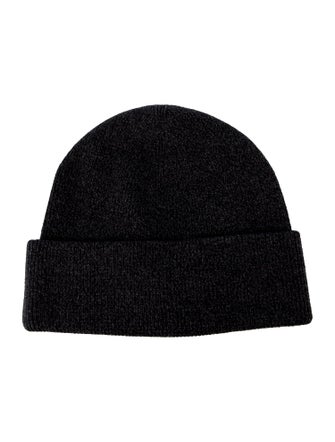Alexander Wang black pattern print knitted beanie