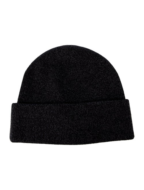 Alexander Wang black pattern print knitted beanie