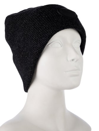 Alexander Wang black pattern print knitted beanie