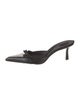 Alexander Wang Leather Bow Accents Mules