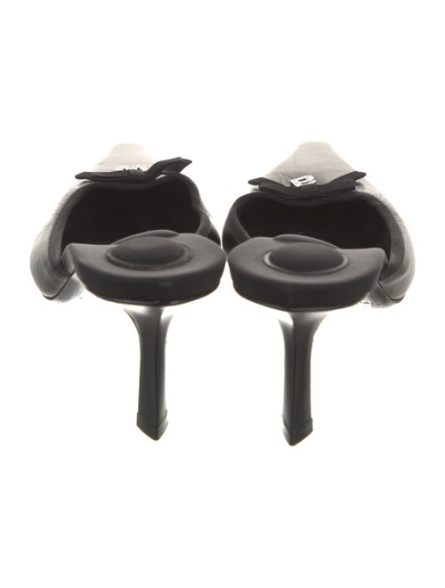 Alexander Wang Leather Bow Accents Mules
