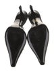 Alexander Wang Leather Bow Accents Mules