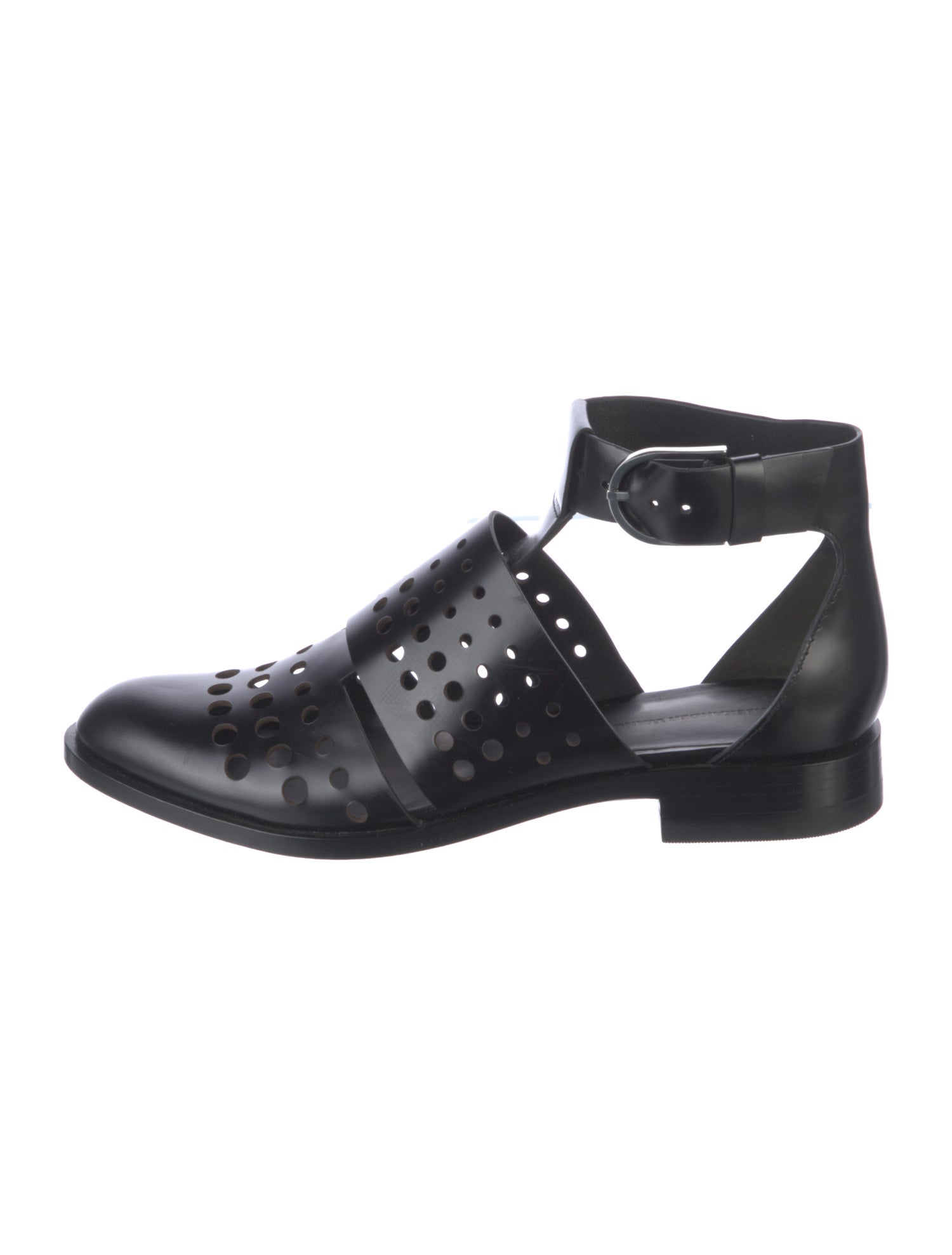 Alexander Wang Leather Lasercut Accents D'Orsay Flats