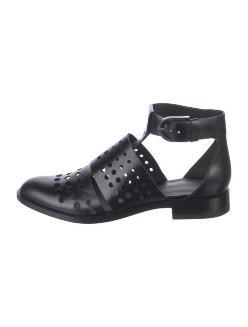 Alexander Wang Leather Lasercut Accents D'Orsay Flats