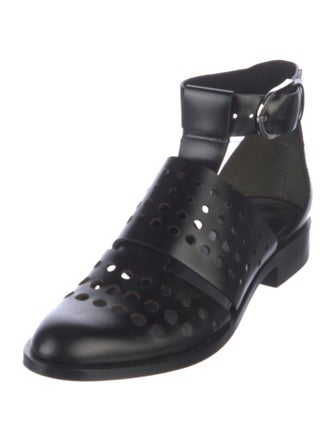 Alexander Wang Leather Lasercut Accents D'Orsay Flats