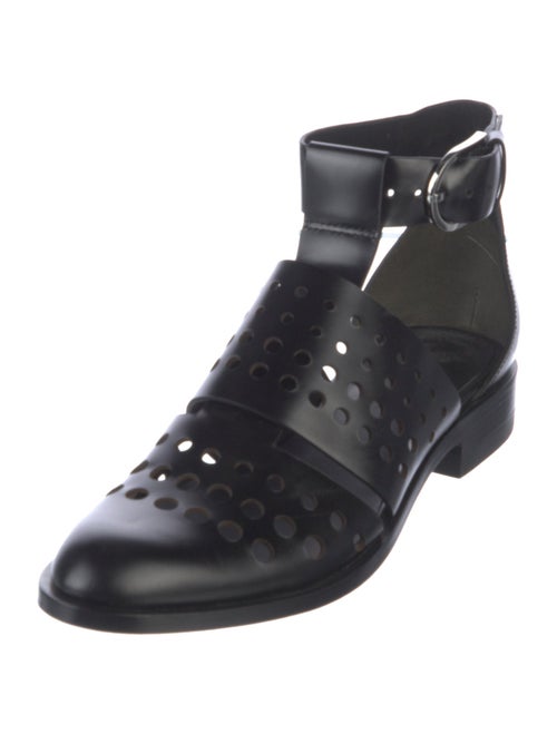 Alexander Wang Leather Lasercut Accents D'Orsay Flats