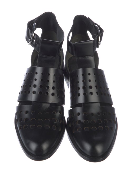 Alexander Wang Leather Lasercut Accents D'Orsay Flats