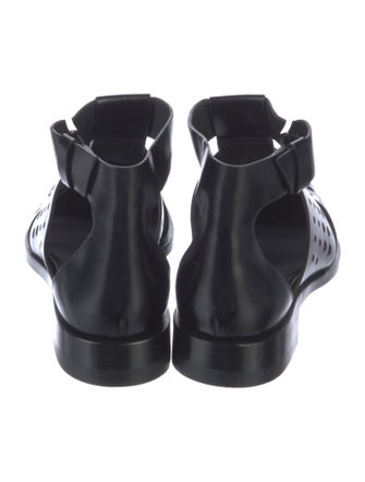 Alexander Wang Leather Lasercut Accents D'Orsay Flats