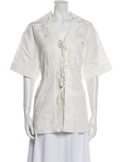 Alexander Wang Short Sleeve Button-Up Top