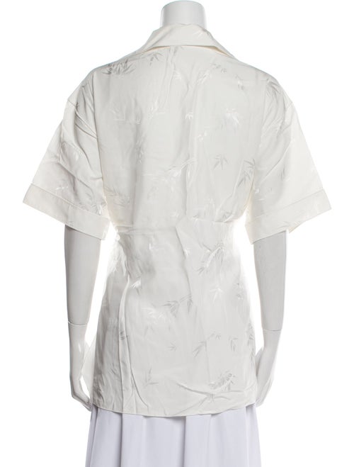 Alexander Wang Short Sleeve Button-Up Top