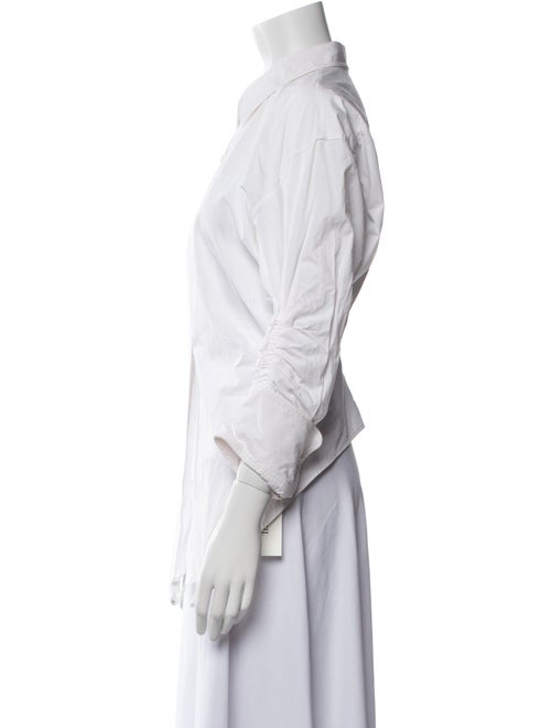 Alexander Wang Three-Quarter Sleeve Button-Up Top