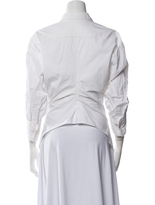 Alexander Wang Three-Quarter Sleeve Button-Up Top