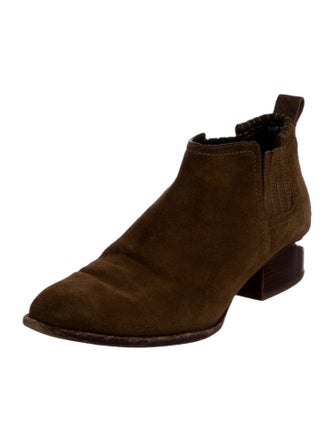Alexander Wang Suede Whipstitch Trim Boots