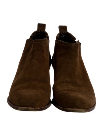 Alexander Wang Suede Whipstitch Trim Boots