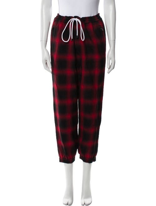 Alexander Wang Wool Plaid Print Sweatpants