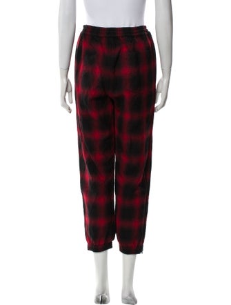 Alexander Wang Wool Plaid Print Sweatpants
