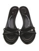 Alexander Wang Leather Crystal Embellishments Slides