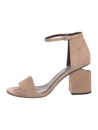 Alexander Wang Suede Cutout Accent Sandals