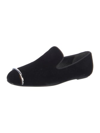 Alexander Wang Velvet Grosgrain Trim Flats